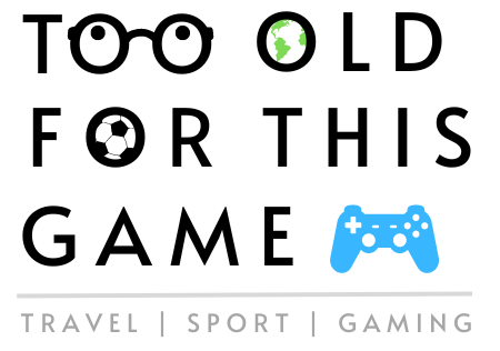 Too old for this game logo